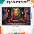 thumbnail image 2 of Spooky Theme Halloween Banner Pumpkin Decoration Skull Design Horror Decor for Halloween Party Home Decoration Outdoor Decor, 2 of 9