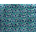 thumbnail image 5 of oneOone Georgette Viscose Blue Fabric Triangle Geometric Sewing Material Print Fabric By The Yard 42 Inch Wide, 5 of 5