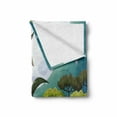 thumbnail image 2 of Dinosaur Soft Flannel Fleece Throw Blanket, Cartoon Style Dinosaurs Flying on Full Moon Night Enchanted Forest, Cozy Plush for Indoor and Outdoor Use, 60" x 80", Green White Blue, by Ambesonne, 2 of 6