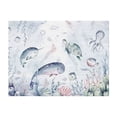 thumbnail image 4 of KLL Sea Animals Print Fleece Throw Blanket, Horizontal Fleece Bedding Cute Soft Blankets Comfy Fleece Flannel Plush Home Decor for Couch & Bed -50"x40", 4 of 9