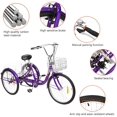 thumbnail image 4 of PEXMOR Adult Tricycle 7 Speed, 24/26 Inch 3 Wheel Bikes Tricycle for Adults, Adult Trike for Women/Men/Seniors, Three Wheel Cruiser Bike w/Folding Front & Rear Basket for Shopping/Recreation/Picnic, 4 of 10