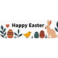 thumbnail image 4 of Adorable Bunny Chick Easter Banner with Flowers Eggs Background Party Decorations Photo Props Easter Celebration Spring Festival Home Decor, 4 of 4