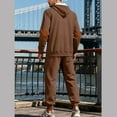 thumbnail image 2 of Jackets for Men - Casual Solid Color Tracksuit Set - Outdoor, Winter Wear, 2 of 4