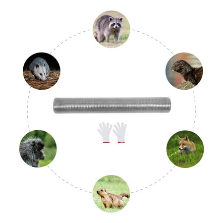 Griptix Silver Hardware Cloth 1 4in 36in x 50ft Galvanized Mesh Roll Chicken Coops