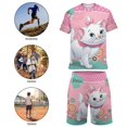thumbnail image 5 of The Aristocats Boys Girls Short Sleeve Mesh T-Shirt And Shorts Outfit Set Summer Clothes Set for Kids, 5 of 8