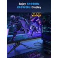 thumbnail image 2 of Cable DisplayPort a HDMI JSAUX, 4K, 60 Hz, 1 m, trenzado de nailon, 2 of 7