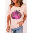 thumbnail image 3 of POGLIP T-shirt Graphique à Col Rond Imprimé Léopard Rose pour Femme, 3 of 6