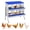 Blue, variant on QinaQin 6/8/10-Hole Egg-Laying Boxes, Made Of Rust-Proof Galvanized Steel, Are Metal and Convenient for Hens To Retrieve Eggs and Clean