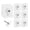 6PCS, variant on No Drill Adhesive Wall Hooks, Heavy Duty Picture Hangers Without Nails - Clear Non Trace Screw Stickers for Hanging Pictures