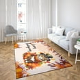 thumbnail image 4 of Happy Thanksgiving Maine Coon Welcome Thankful Fall Autumn Pumpkin Indoor Rug Cat Lover Kitten Owner Gifts Carpet Living Bed Room Sofa Home Decor - 02021, 4 of 5