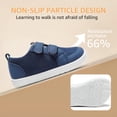 thumbnail image 4 of STQ KIDS Toddler Shoes Boys Wide Toe Box Barefoot Sneakers Navy/White T5, 4 of 7