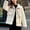 A White, variant on HAPIMO Women's Faux Fur Coats Winter Thickened Fleece Sherpa Warm Coat Long Sleeve Zip Up Hooded Jacket Oversize Solid Pocket Coat Casual Fashion Outerwear Beige M