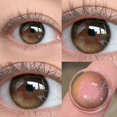 thumbnail image 2 of 2 Pzs/1 Par De Lentes De Contacto De Color Marrón Natural Negro, 2 of 4