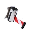 thumbnail image 1 of ZheElen Stanchion Queue Barrier Wall Mount Crowd Control Retractable Ribbon Red White 2meter, 1 of 8