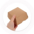 thumbnail image 4 of 30 piezas de cajas de hamburguesas de papel kraft recipientes de comida para llevar desechables para sándwiches bocadillos de picnics y restaurantes de comida rápida, 4 of 8