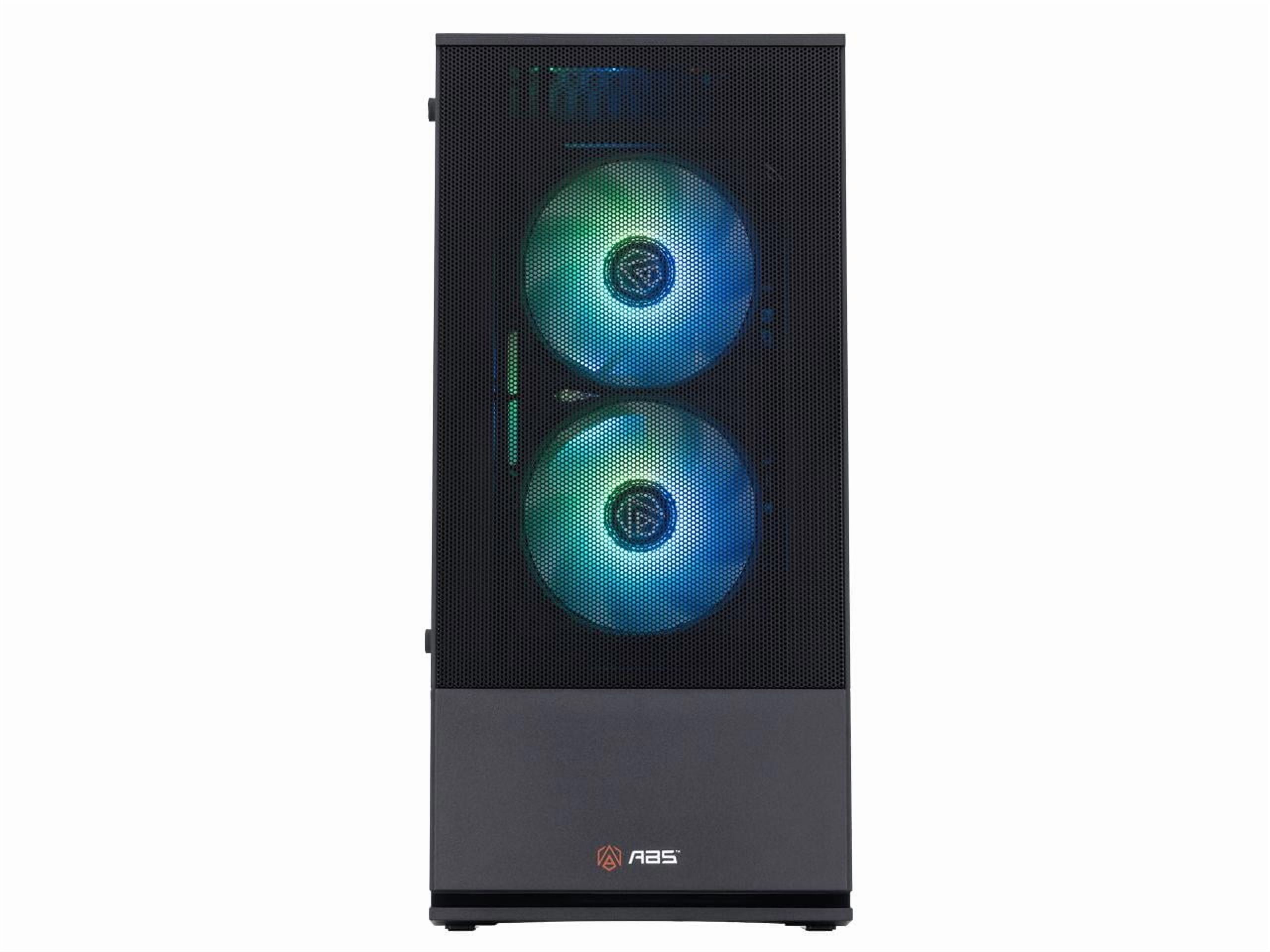 ABS Cyclone Aqua Gaming PC Powered by Asus - Windows 11 - Intel Core i5-14400F - GeForce RTX 5060 - DLSS 4 - AI-Powered Performance - 32GB DDR4 3200 - 1TB M.2 NVMe SSD - CA14400F50602
