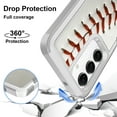 thumbnail image 3 of Case for Galaxy S23 Plus, Baseball Sport Print 2 in 1 Heavy Duty Armor Shockproof Tough Hybrid Dual Layer Rubber Drop Protection Soft Bumper Rugged Phone Cover Case for Samsung Galaxy S23 Plus, 3 of 6