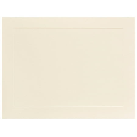 Ivory Flat Card - JAM Paper Flat Note Cards, 4 1/4