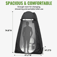 thumbnail image 3 of Efoee Camping Shower Tent,Portable Bathroom Tent,Outdoor Pop Up Changing Tent for Camping Beach Hiking,Black, 3 of 7