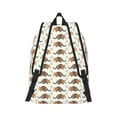 thumbnail image 2 of Honeii Colorful Armadillos Print Canvas College Laptop Backpack, Durable Rucksack Travel Notebook Bag School Backpack Book Bag for Men Women-Small, 2 of 7