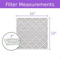 thumbnail image 2 of 12x12x2, Purolator DMK80 Extended Surface Pleated Air Filter, Mechanical MERV 8, (6 Pack), 2 of 6