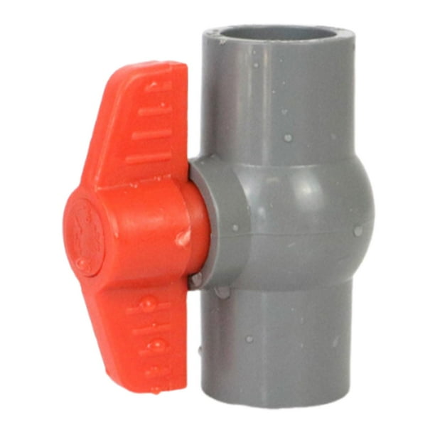 Accesorios de plomería de válvula de bola de PVC, válvula recta y manipuladora de agua de apagado para y riego líneas de suministro de agua 50 mm