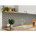 thumbnail image 4 of Mi Alma Black and White Tile Stickers Peel and Stick Tile Stickers 24 PC Set backsplash Tile Decals Bathroom & Kitchen Vinyl Wall Decals Just Peel Stick Home Decor (Victoria, 4x4 Inch), 4 of 8
