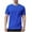 Blue, variant on Maean Mens Basic Cotton Shirts Short Sleeve Loose Solid Color Casual Tshirts Summer Lightweight Plain Tee