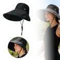 thumbnail image 2 of UPF 50+ Sun Wide Brim Hat Outdoor Summer Beach Travel Packable Visor For Gardening Hiking, 2 of 3