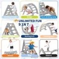 thumbnail image 7 of Accreate 9-in-1 Triangle Set, HDPE PP Plastic Climbing Set, Durable 1-8 Toddler Climbing Toys Indoor with Arch, Ramp, Ladder & Slide, Indoor Playground Jungle Gym Playset, 7 of 7
