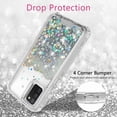 thumbnail image 6 of Galaxy A02s Case,Samsung A02s Case Liquid Glitter Waterfall Shock Proof Phone Case Cute Girls Women for Samsung Galaxy A02s Case - Clear, 6 of 7
