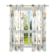 thumbnail image 7 of Yayeee Window Curtains Light Filtering 63"x42" Grommet Panel Pair Home Living Room Decor, Truck Construction Pattern, 7 of 7
