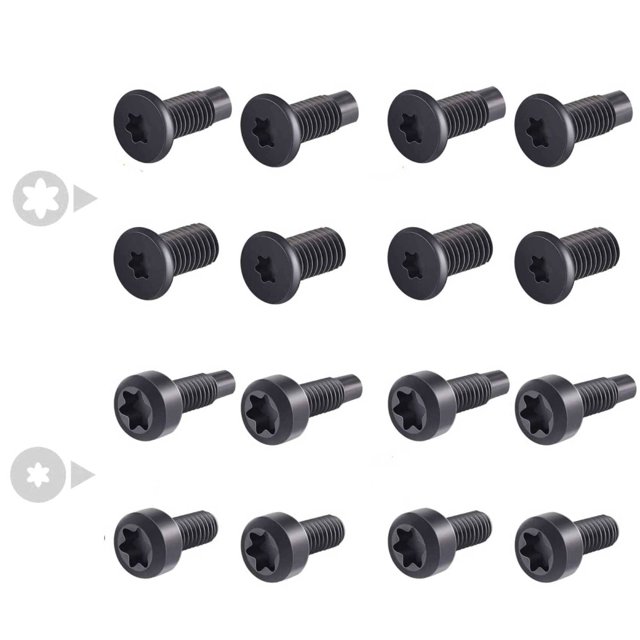 Tornillos para timbre, tornillos de seguridad de repuesto compatibles con Video Doorbell 2 y Pro, Video Doorbell, Video Doorbell 3 y Pro (4 juegos/16 piezas) - Material de acero inoxidable