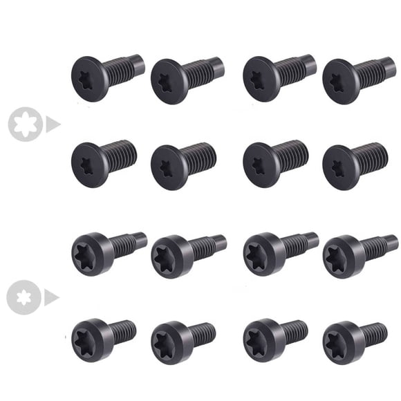 Tornillos para timbre, tornillos de seguridad de repuesto compatibles con Video Doorbell 2 y Pro, Video Doorbell, Video Doorbell 3 y Pro (4 juegos/16 piezas) - Material de acero inoxidable