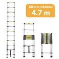 thumbnail image 2 of Escalera Telescópica De Aluminio Plegable 4.7 M 12 Escalones gris, 2 of 10