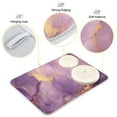 thumbnail image 4 of Purple and Gold Marble Dish Drying Mat Microfiber Kitchen Pad Large Counter Absorbent Dish Mats Drainer Rack 16"x18", 4 of 7