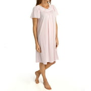 Women's Shadowline 36280 Petals Short Sleeve Gown (Pink 1X)