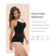 SHAPERX Brief Shapewear for Women Tummy Control Body Shaper Seamless Sculpting Bodysuit