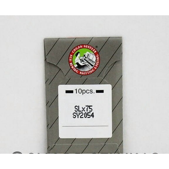 Teamwork 10 ORGAN NEEDLES for SINGER 14U SERGER ( OVERLOCK ) #14  SYS# 2054, SLX75, 16X75