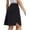 Black, variant on Skorts for Women 20" Golf Knee Length Athletic Tennis Skirts Brown S