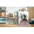 thumbnail image 2 of Ahgly Tapis d'Intérieur Lavable en Machine Carré Transitionnel Rose, 4 Pieds Carré, 2 of 7