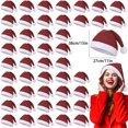 thumbnail image 1 of 10-100 piezas de tela no tejida sombreros de Papá Noel para Navidad para adultos y niños, gorros navideños, gorros, decoración para fiestas de Año Nuevo y festivales, 1 of 5