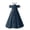 Navy, variant on Bmisegm Girls Dress Halter Neck off Shoulder Ruffle Sleeve High Waist Flowy Long Formal Dress Girls' Dresses 7-8 Years