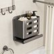 thumbnail image 4 of Estantería de pared adhesiva sin taladro para almacenamiento en baño, ducha, cocina, inodoro y lavandería – Diseño hueco a prueba de fugas, organizador de fuerte sujeción, 4 of 6