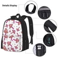 thumbnail image 3 of Easygdp Purple Mushroom Mochila para Niños y Niñas con Set de Caja de Almuerzo y Estuche para Lápices 3 en 1, Mochila Escolar Estampada para Adolescentes, 3 of 7