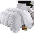 thumbnail image 3 of Sheetsnthings Goose-Feather Down Comforter (Full-Queen, 90x90) Pure Cotton Shell, Solid Pattern, Above Medium Weight/64 Ounces of Fill, All Seasons Duvet Insert, 3 of 3