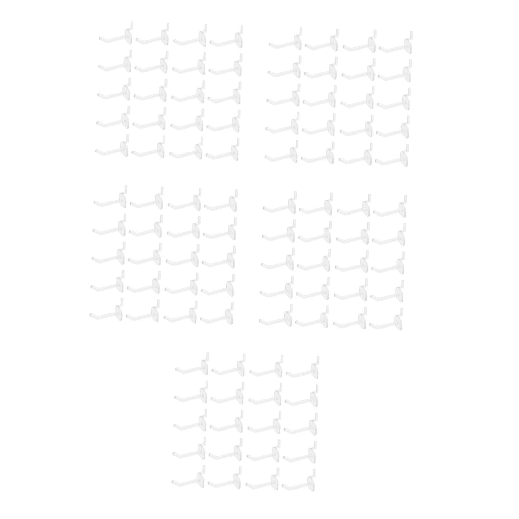 HINTRMENT  Transparent Plastic Pegboard Tool Hangers Sleek and Stable