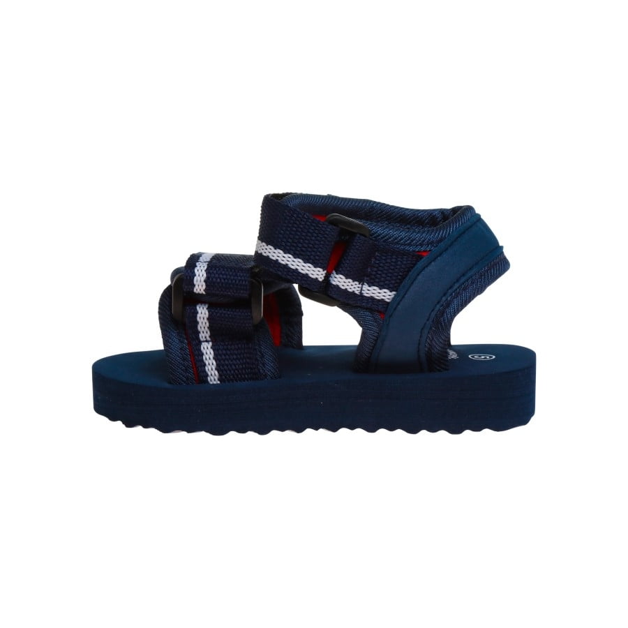 Beverly Hills Polo Club Toddler Sport Sandals for Little Boys Is A Perfect Pick for Family Outings, Navy Red, 5