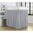 thumbnail image 3 of College Dorm Bedskirt, Ruffled Dorm Bedskirt for Dorm Bed, Twin XL Size, 100% Microfiber, Bedskirt Dorm 60" Drop Extra Soft and Luxury -Light Grey Solid., 3 of 4
