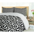 thumbnail image 5 of Ambesonne Orient Duvet Cover Sets, Minimalist Vintage Swirls, 2-Queen, Charcoal Grey White Umber, 5 of 7